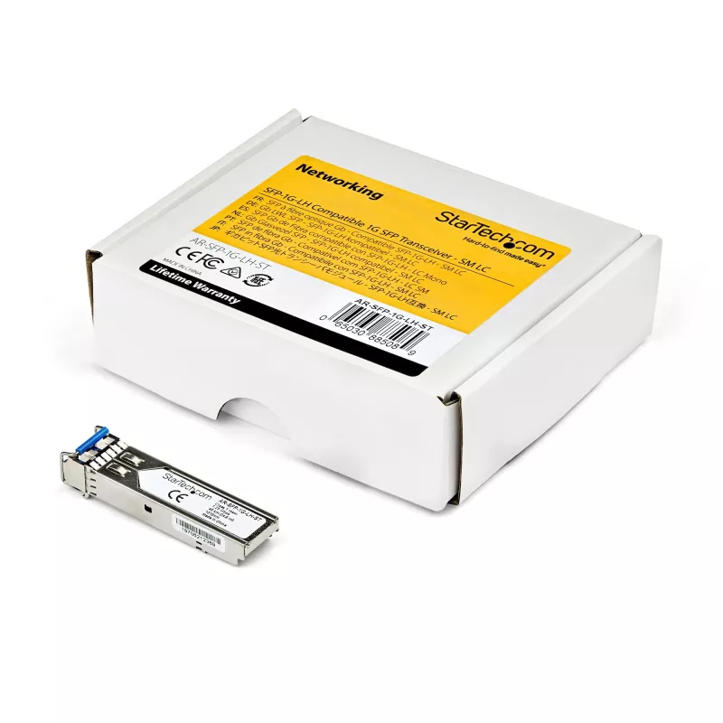 StarTech.com Módulo SFP compatível com Extreme Networks 10052 – 1000BASE-LX – Transceptor ótico de fibra monomodo SMF 1GbE – SFP Gigabit Ethernet 1GE – LC 10 km – 1310 nm – DDM