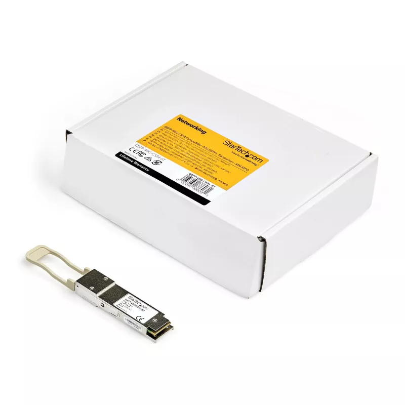 StarTech.com Módulo QSFP+ compatível com Cisco QSFP-40G-CSR4 – 40GBASE-SR4 – Transceptor de fibra multimodo MMF 40GbE – QSFP+ Gigabit Ethernet 40GE – MPO 300 m – 850 nm – DDM Cisco Firepower, ASR9000, ASR1000