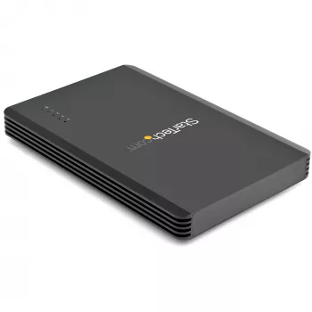 Caixa Thunderbolt 3 NVMe de 4 baías StarTech.com, para unidades SSD M.2 NVMe, 1x DisplayPort de vídeo / 2x portas TB3 downstream, 40 Gbit/s, fonte de alimentação de 72W, caixa externa para disco rígido