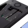 Caixa Thunderbolt 3 NVMe de 4 baías StarTech.com, para unidades SSD M.2 NVMe, 1x DisplayPort de vídeo / 2x portas TB3 downstream, 40 Gbit/s, fonte de alimentação de 72W, caixa externa para disco rígido