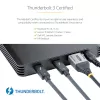 Caixa Thunderbolt 3 NVMe de 4 baías StarTech.com, para unidades SSD M.2 NVMe, 1x DisplayPort de vídeo / 2x portas TB3 downstream, 40 Gbit/s, fonte de alimentação de 72W, caixa externa para disco rígido