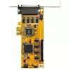 StarTech.com Placa adaptadora serial RS232 PCI Express de 8 portas, placa serial PCIe RS232, UART 16C1050, controlador/placa de expansão serial DB9 low profile, proteção ESD 15 kV, apenas Windows – TAA