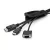 StarTech.com Manga de gestão de cabos de 1,5 m (4,9 ft.) – espiral – 25 mm (1 polegada) de diâmetro