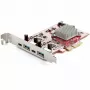 StarTech.com Placa USB PCIe de 4 portas – Placa de expansão USB PCI Express de 10 Gbit/s com 2 controladores – 2x portas USB-C e 2x USB-A (USB 3.2/3.1 Gen 2) – Placa PCIe USB/USB-C – Full Profile