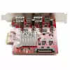 StarTech.com Placa USB PCIe de 4 portas – Placa de expansão USB PCI Express de 10 Gbit/s com 2 controladores – 2x portas USB-C e 2x USB-A (USB 3.2/3.1 Gen 2) – Placa PCIe USB/USB-C – Full Profile