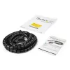 StarTech.com Manga espiral de gestão de cabos de 2,5 m – 25 mm de diâmetro