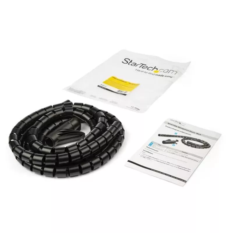 StarTech.com Manga espiral de gestão de cabos de 2,5 m – 25 mm de diâmetro