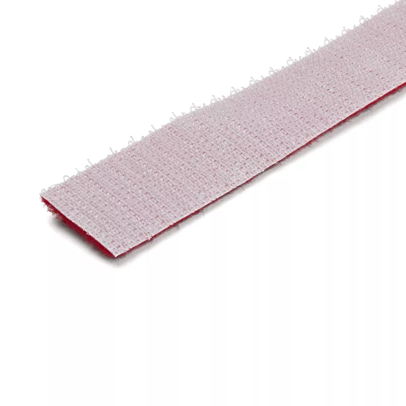 StarTech.com Rolo de fita de velcro de 15,2 m – abraçadeiras de cabos reutilizáveis cortáveis – fita industrial de fixação de cabos / fitas têxteis ajustáveis Vermelho / fitas de gestão de cabos autoadesivas