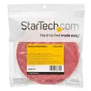 StarTech.com Rolo de fita de velcro de 7,6 m – abraçadeiras reutilizáveis cortáveis – fita industrial de fixação de cabos / revestimento têxtil ajustável vermelho / cintas de gestão de cabos autoadesivas