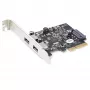 StarTech.com Placa PCIe USB de 2 portas com 10 Gbit/s por porta – Controlador anfitrião USB 3.1/3.2 Gen 2 Type-A PCI Express 3.0 x2 – Placa de expansão – Perfil completo/baixo – Windows e Linux