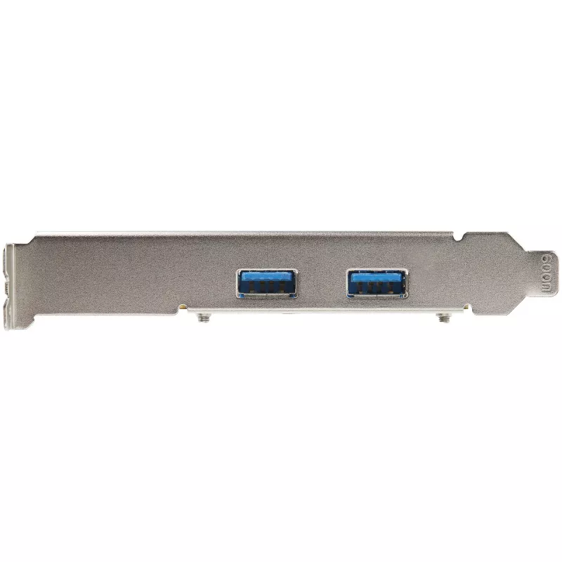 StarTech.com Placa PCIe USB de 2 portas com 10 Gbit/s por porta – Controlador anfitrião USB 3.1/3.2 Gen 2 Type-A PCI Express 3.0 x2 – Placa de expansão – Perfil completo/baixo – Windows e Linux