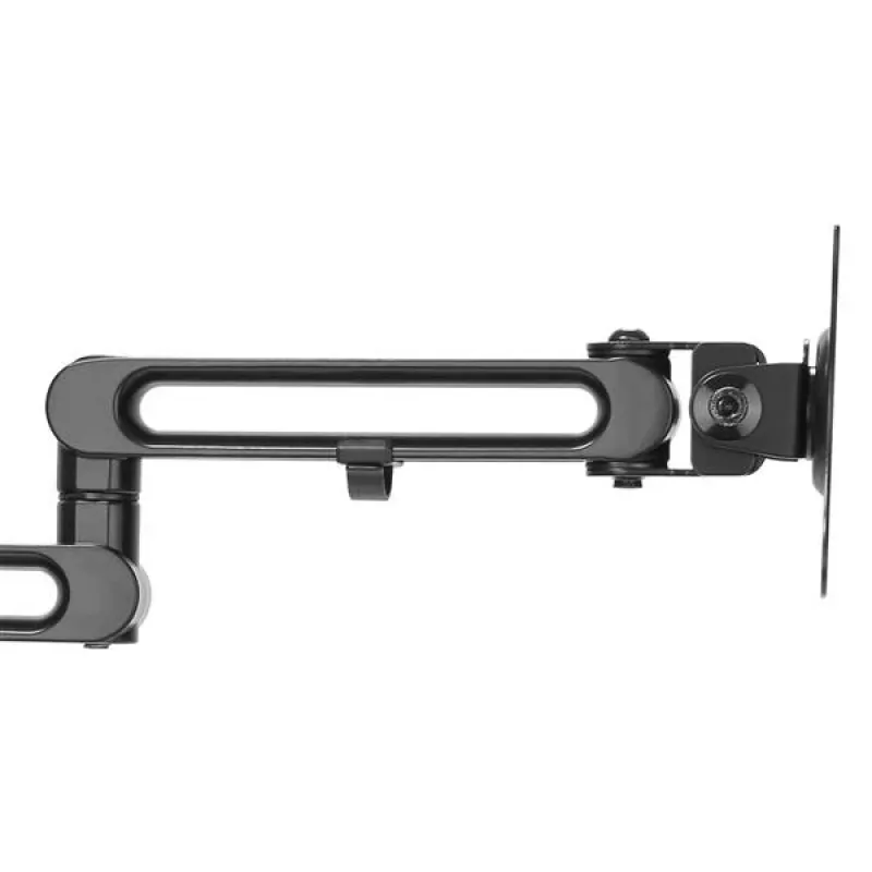 StarTech.com Braço de monitor duplo para secretária – Fixação por grampo de mesa, suporte de monitor compatível com VESA para ecrãs até 32 polegadas – Braço de monitor ergonómico articulado – ajustável em altura/inclinação/rotação/giro