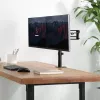 StarTech.com Braço de monitor duplo para secretária – Fixação por grampo de mesa, suporte de monitor compatível com VESA para ecrãs até 32 polegadas – Braço de monitor ergonómico articulado – ajustável em altura/inclinação/rotação/giro