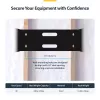 StarTech.com Rack de rede de parede 4U – 14 polegadas de profundidade (perfil baixo) – Suporte de painel de ligação de 19 polegadas para servidores e equipamentos de IT de perfil baixo, comutadores de rede – Capacidade de carga de 20 kg, preto