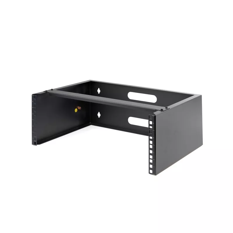 StarTech.com Rack de rede de parede 4U – 14 polegadas de profundidade (perfil baixo) – Suporte de painel de ligação de 19 polegadas para servidores e equipamentos de IT de perfil baixo, comutadores de rede – Capacidade de carga de 20 kg, preto