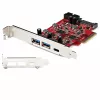 StarTech.com Placa PCIe USB de 5 portas - Placa PCIe USB 3.1 Gen 2 de 10Gbps com 1x USB-C e 2x USB-A - 1x 2 portas IDC (expansão interna de cabeçalho USB de 5Gbps) - Placa controladora PCI Express USB C