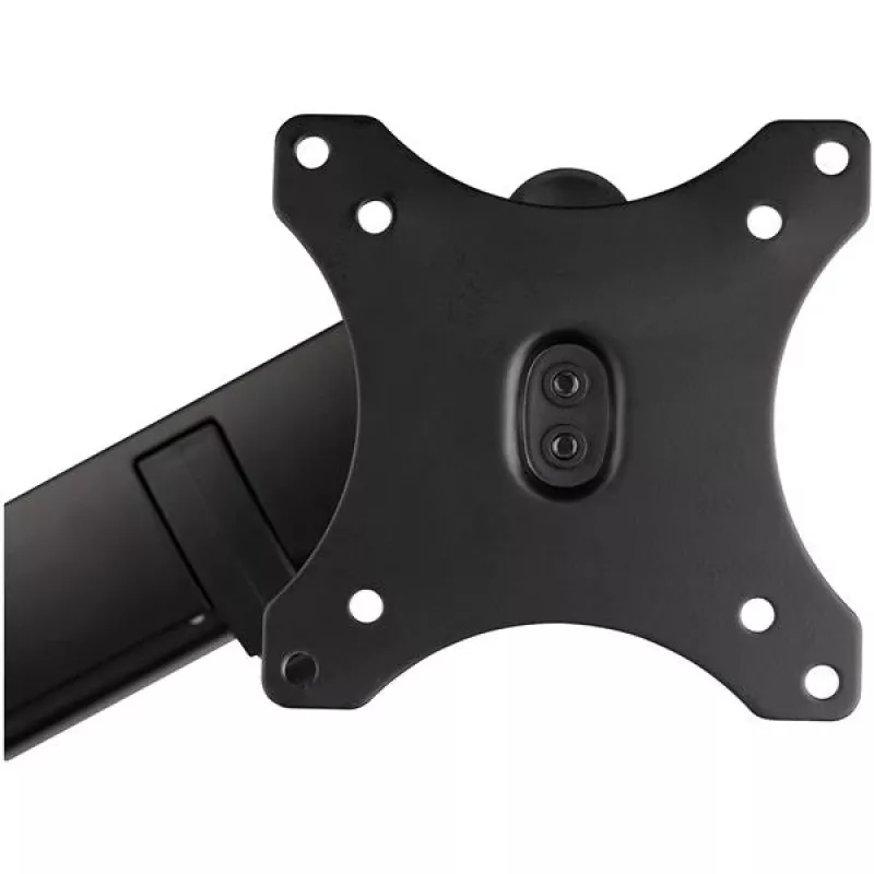 StarTech.com Braço de monitor para secretária com 2x portas USB 3.0, suporte de monitor único totalmente articulado, até 34 polegadas (17,6 lb/8 kg) ecrã VESA, montagem por grampo/ilhó, mola mecânica