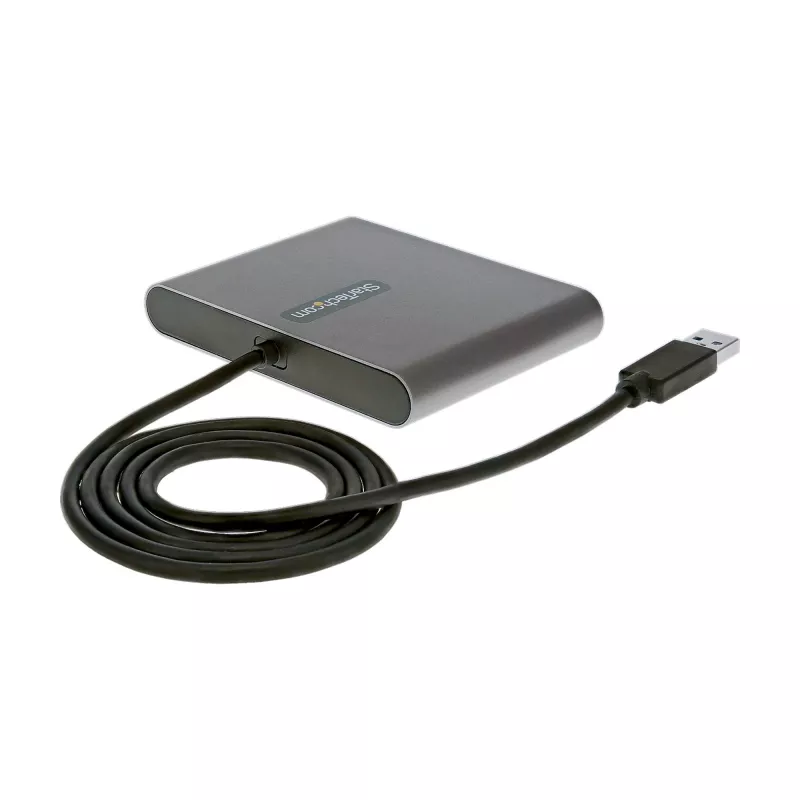 StarTech.com Adaptador USB 3.0 para Quad HDMI, conversor USB para 4x monitores HDMI para Windows (sem suporte para macOS/ChromeOS/Linux) - TAA