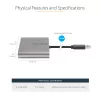 StarTech.com Adaptador USB 3.0 para Quad HDMI, conversor USB para 4x monitores HDMI para Windows (sem suporte para macOS/ChromeOS/Linux) - TAA