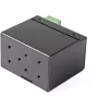 StarTech.com Conversor de média industrial PoE+ de fibra ótica para Ethernet 30W - SFP para RJ45 - Fibra monomodo/multimodo para Ethernet Gigabit de cobre - Tamanho mini/compacto - IP-30/ -40 a +75°C
