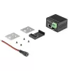 StarTech.com Conversor de média industrial PoE+ de fibra ótica para Ethernet 30W - SFP para RJ45 - Fibra monomodo/multimodo para Ethernet Gigabit de cobre - Tamanho mini/compacto - IP-30/ -40 a +75°C