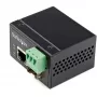 StarTech.com Conversor de média industrial de fibra ótica para Ethernet – SFP de 100 Mbit/s para RJ45/Cat6 – Fibra ótica monomodo/multimodo para rede de cobre – 12-56 V DC – IP-30 / -40 a +75 °C
