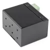 StarTech.com Conversor de média industrial de fibra ótica para Ethernet – SFP de 100 Mbit/s para RJ45/Cat6 – Fibra ótica monomodo/multimodo para rede de cobre – 12-56 V DC – IP-30 / -40 a +75 °C