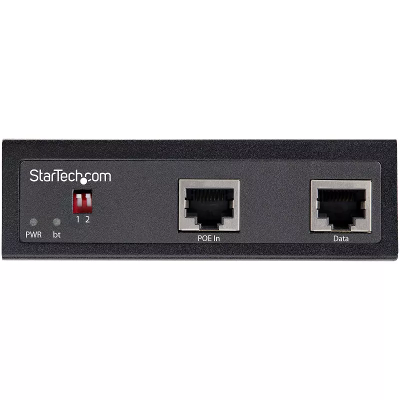 StarTech.com Splitter PoE industrial Gigabit - Splitter Power over Ethernet PoE+++ de alta velocidade de 90W - Splitter DC de 12-48V 802.3bt - Adaptador LAN/RJ45 Ultra PoE para DC - -40C a +75C