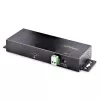 StarTech.com Hub USB industrial de 7 portas 10Gbps com fonte de alimentação, metal, montável, 5x USB-A e 2x portas downstream USB-C, proteção ESD, hub USB alimentado, TAA