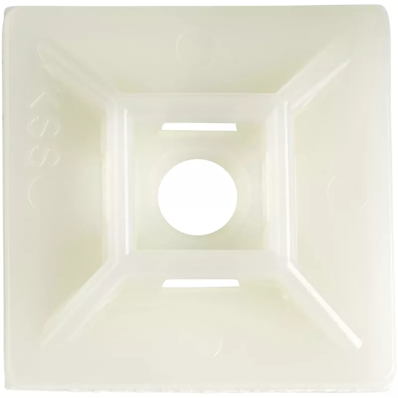 StarTech.com Pack de 100 bases para abraçadeiras com fita adesiva para abraçadeiras de 0,21 polegadas (5,5 mm) de largura – Suportes para abraçadeiras de nylon/plástico – Suportes para enrolamento de cabos elétricos/rede / proteção contra incêndio 94V-2 e certificado UL TAA