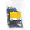StarTech.com Abraçadeiras reutilizáveis de 15 cm – 7 mm de largura, 35 mm de diâmetro de feixe, 22 kg de resistência à tração, abraçadeiras de nylon removíveis, interior/exterior, 94V-2/UL listado, pack de 100 – preto