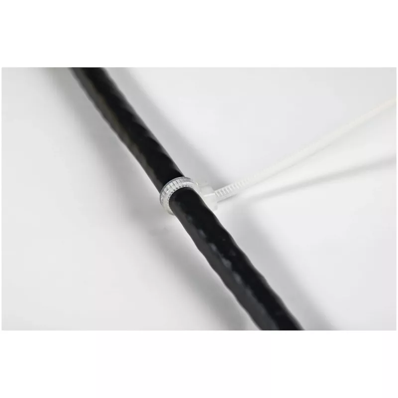 StarTech.com Abraçadeiras de 4 polegadas (10 cm) – 1,6 mm de largura, 22 mm de diâmetro de feixe, 8 kg de resistência à tração, abraçadeiras de nylon autoajustáveis com ponta curvada – 94V-2/UL listado, pack de 1000 – branco