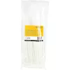 StarTech.com Abraçadeiras de 10 polegadas (25 cm) – 1/8 polegadas (4 mm) de largura, 2-5/8 polegadas (68 mm) de diâmetro de feixe, 50 lb (22 kg) de resistência à tração, abraçadeiras de nylon autoajustáveis com ponta curvada – 94V-2/UL listado, pack de 100 – branco