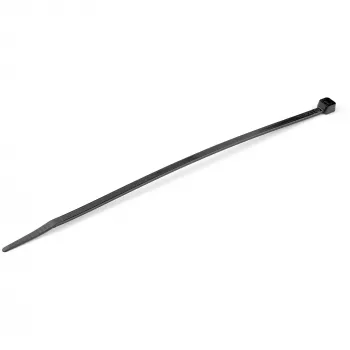 StarTech.com Abraçadeiras de 20cm – 4mm de largura, 55mm de diâmetro de feixe, 22kg de resistência à tração, abraçadeiras de nylon autoajustáveis com ponta curvada – 94V-2/UL listado, pack de 100 – preto