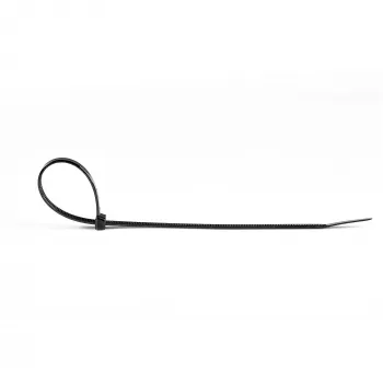 StarTech.com Abraçadeiras de 20 cm – 4 mm de largura, 55 mm de diâmetro de feixe, 22 kg de resistência à tração, abraçadeiras de nylon autoajustáveis com ponta curvada – 94V-2/UL listado, pack de 1000 – preto