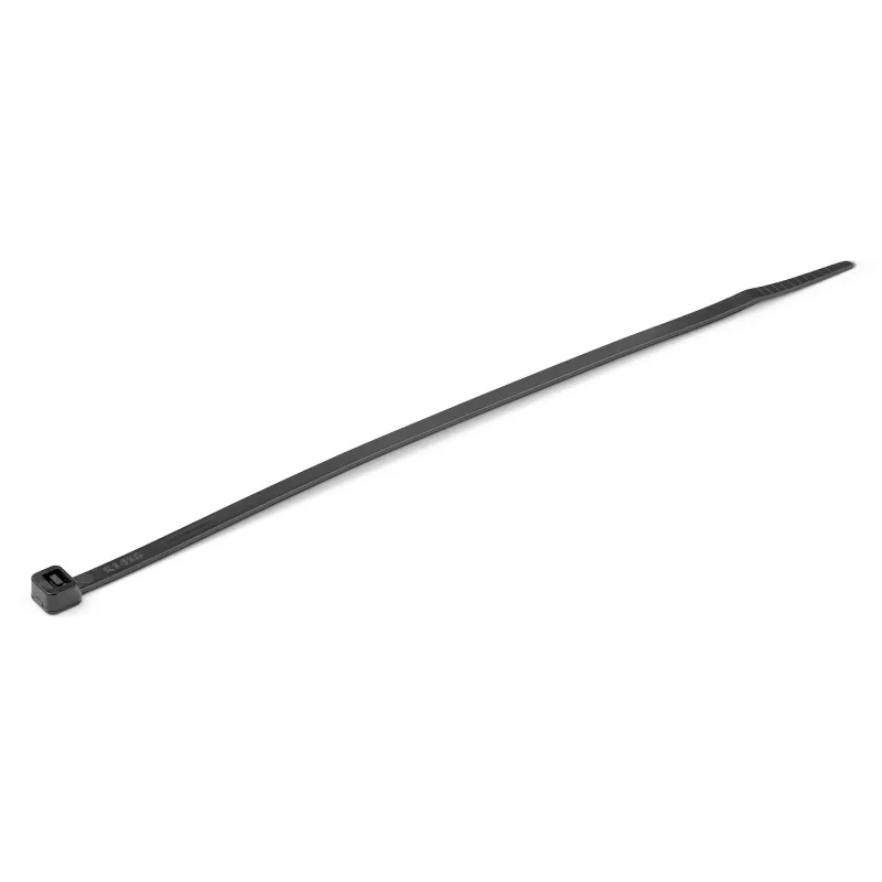 StarTech.com Abraçadeiras de 20 cm – 4 mm de largura, 55 mm de diâmetro de feixe, 22 kg de resistência à tração, abraçadeiras de nylon autoajustáveis com ponta curvada – 94V-2/UL listado, pack de 1000 – preto