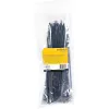 StarTech.com Abraçadeiras de 25 cm – 4 mm de largura, 68 mm de diâmetro de feixe, 22 kg de resistência à tração, abraçadeiras de nylon autoajustáveis com ponta curvada – 94V-2/UL listado, pack de 100 – preto