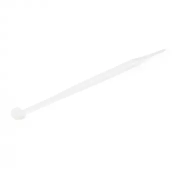 StarTech.com Abraçadeiras de 4 polegadas (10 cm) – 1/16 polegadas (2 mm) de largura, 7/8 polegadas (22 mm) de diâmetro de feixe, 18 lb (8 kg) de resistência à tração, abraçadeiras de nylon autoajustáveis com ponta curvada – 94V-2/UL listado, pack de 100 – branco