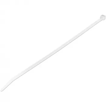 StarTech.com Abraçadeiras de 10 polegadas (25 cm) – 1/8 polegadas (4 mm) de largura, 6,8 cm de diâmetro de feixe, 22 kg de resistência à tração, abraçadeiras de nylon autoajustáveis com ponta curvada, 94V-2/UL listado, pack de 1000 – branco