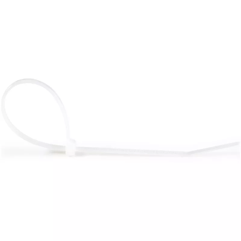 StarTech.com Abraçadeiras de 10 polegadas (25 cm) – 1/8 polegadas (4 mm) de largura, 6,8 cm de diâmetro de feixe, 22 kg de resistência à tração, abraçadeiras de nylon autoajustáveis com ponta curvada, 94V-2/UL listado, pack de 1000 – branco