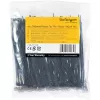 StarTech.com Abraçadeiras de 4 polegadas (10cm) – 1/16 polegadas (2mm) de largura, 7/8 polegadas (22mm) de diâmetro de feixe, 18lb (8kg) de resistência à tração, abraçadeiras de nylon autoajustáveis com ponta curvada – 94V-2/UL listado, pack de 100 – preto
