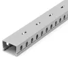 StarTech.com Canal de cabos com ranhuras abertas e tampa, 38 mm (1-1/2 polegadas) L x 25 mm (1 polegada) A – 2 m (6,5 pés) de comprimento – ranhuras de 8 mm (1/4 polegadas), ocultação de cabos de rede/canal de parede em PVC, máx. 20 cabos, listado UL