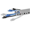 StarTech.com Canal de cabos com ranhuras abertas e tampa, 38 mm (1-1/2 polegadas) L x 25 mm (1 polegada) A – 2 m (6,5 pés) de comprimento – ranhuras de 8 mm (1/4 polegadas), ocultação de cabos de rede/canal de parede em PVC, máx. 20 cabos, listado UL