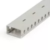 StarTech.com Canal de cabos com ranhuras abertas e tampa, 2 polegadas (50 mm) L x 1 polegada (25 mm) A – 2 m de comprimento – ranhuras de 8 mm, ocultação de cabos de rede/canal de parede em PVC, máx. 25 cabos, listado UL