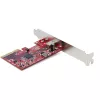 StarTech.com Placa PCIe USB 3.2 Gen 2x2 de 1 porta, placa controladora PCI Express 3.0 x4 USB-C 20 Gbit/s SuperSpeed, placa adaptadora USB Type-C, apenas dados, Windows/macOS/Linux, TAA