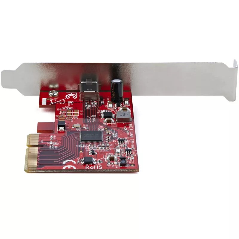 StarTech.com Placa PCIe USB 3.2 Gen 2x2 de 1 porta, placa controladora PCI Express 3.0 x4 USB-C 20 Gbit/s SuperSpeed, placa adaptadora USB Type-C, apenas dados, Windows/macOS/Linux, TAA