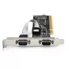 StarTech.com Placa PCI Serial Parallel Combo com duas portas série RS232 (DB9) e 1 porta paralela LPT (DB25) – Placa adaptadora combo PCI – Controlador de placas de expansão PCI – Placa PCI para impressora