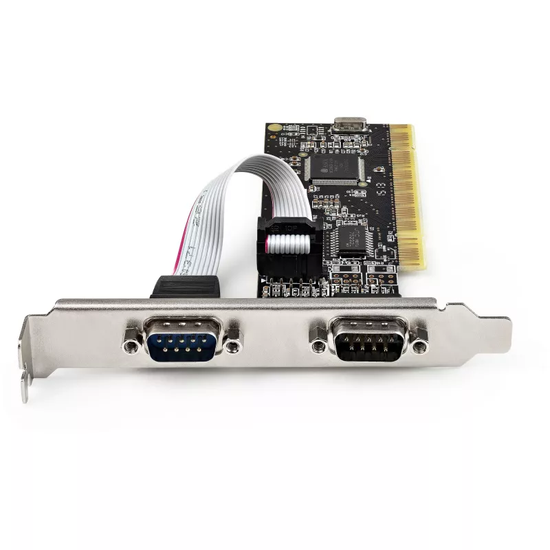 StarTech.com Placa PCI Serial Parallel Combo com duas portas série RS232 (DB9) e 1 porta paralela LPT (DB25) – Placa adaptadora combo PCI – Controlador de placas de expansão PCI – Placa PCI para impressora