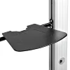 StarTech.com Carrinho de TV duplo para televisores VESA de 37-60 polegadas até 110lb/50kg cada – Suporte de TV ajustável em altura, carrinho móvel para ecrãs com prateleiras para equipamentos – Carrinho de TV com rodas – Suporte de TV com rodas