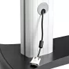 StarTech.com Carrinho de TV duplo para televisores VESA de 37-60 polegadas até 110lb/50kg cada – Suporte de TV ajustável em altura, carrinho móvel para ecrãs com prateleiras para equipamentos – Carrinho de TV com rodas – Suporte de TV com rodas